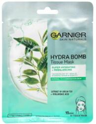 Garnier Skin Naturals Hydra Bomb mască de față textilă super hidratantă, de curățare, cu ceai verde 28g (C6487502)