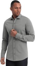  OMBRE Férfi pamut ing REGULAR világos khakiszínű póló MDN124775 XL