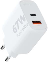 Xtorm Xtrom GaN2 Ultra 67W Töltő, USB-A+USB-C, Fehér (129972) (129972)