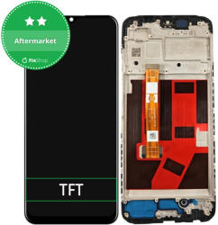 Oppo A38 CPH2579 - Ecran LCD + Sticlă Tactilă + Ramă (Glowing Black) TFT, Glowing Black