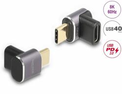 Delock Adaptor USB4 type C 100W/8K60Hz T-M unghi 90 grade, Delock 60059 (60059)