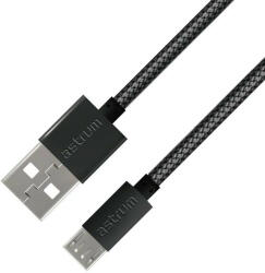 Astrum Verve UM30 USB - Micro USB bliszteres erősített adatkábel 2.0A, 1.0M fekete
