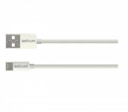 Astrum Verve UM20 USB - Micro USB bliszteres adatkábel 2.0A, 1.0M fehér - mobilehome