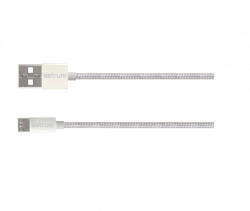 Astrum Verve UM30 USB - Micro USB bliszteres erősített adatkábel 2.0A, 1.0M fehér - mobilehome