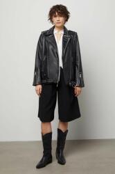 Answear Lab rövidnadrág női, fekete, sima, magas derekú - fekete M - answear - 18 990 Ft