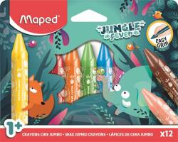 Maped Zsírkréta, vastag, MAPED Jungle Fever , 12 különböző színben (IMA861400)