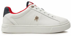Tommy Hilfiger Sneakers Tommy Hilfiger Essential Elevated Court Sneaker FW0FW07685 Ecru YBL