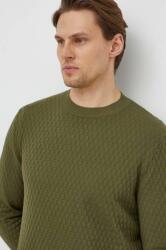 Sisley pamut pulóver könnyű, zöld - zöld M