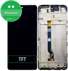 Infinix Hot 30 X6831 - LCD Kijelző + Érintőüveg + Keret (Racing Black) TFT