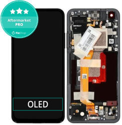 ASUS Zenfone 9 AI2202 - LCD Kijelző + Érintőüveg + Keret (Midnight Black) OLED, Midnight Black