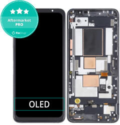 ASUS ROG Phone 5 ZS673KS - LCD Kijelző + Érintőüveg + Keret (Phantom Black) OLED