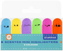 Starpak mini illatos szövegkiemlő 6db-os, élénk színek