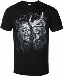 ROCK OFF Tricou bărbătesc Iron Maiden - Senjutsu Large Greyscale Heads - Black - ROCK OFF - IMTEE152MB