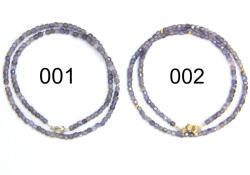  Colier Iolit Cub Fatetat 3x3 mm - Accesorii de Gold Filled - Argint 925 - 1 Buc