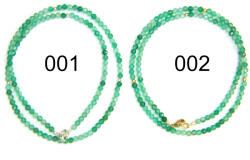  Colier Onix Verde Rotund Fatetat 3x3 mm - Accesorii Argint 925 - Gold Filled