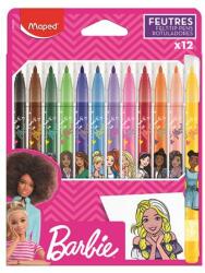 Maped Filctoll készlet, 2, 8 mm, kimosható, MAPED Barbie , 12 különböző szín (845418) - molnarpapir