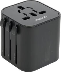Yesido MC9 univerzális adapter - Fekete