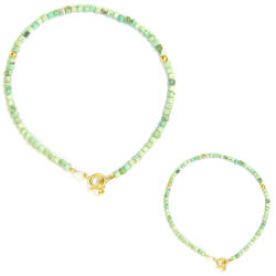  Bratara Turcoaz de Nepal Cub Fatetat 2 mm - Diametru 54 mm - Accesorii Gold Filled - 1 Buc