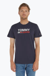 Tommy Jeans Tricou barbati cu imprimeu cu logo Tommy Jeans din bumbac organic bleumarin inchis (FI-DM0DM15379_BLU_C87_XL)
