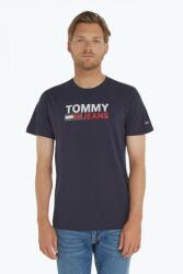 Tommy Jeans Tricou barbati cu imprimeu cu logo Tommy Jeans din bumbac organic bleumarin inchis (FI-DM0DM15379_BLU_C87_M)