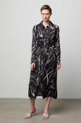 ANSWEAR ruha fekete, midi, egyenes - fekete S - answear - 28 990 Ft