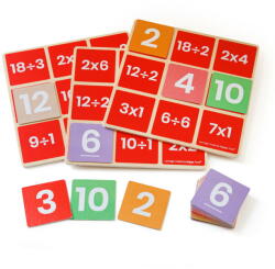 BIGJIGS Toys Bingo matematic - Inmultiri si impartiri (34022)