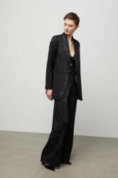 Answear Lab nadrág női, fekete, magas derekú széles - fekete L - answear - 25 990 Ft