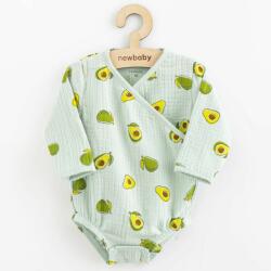 NEW BABY Csecsemő muszlin patentos body New Baby Avocado - babyboxstore - 5 810 Ft