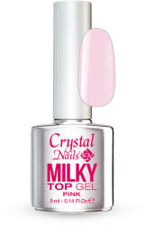 Crystal Nails Milky Top Gel - Pink 8ml