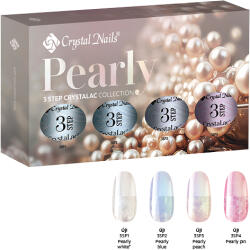 Crystal Nails Pearly 3 STEP CrystaLac készlet (4x4ml)