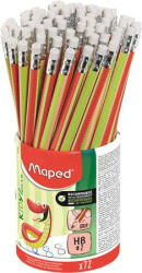 Maped Írástanuló grafitceruza radírral, ceruzatartó, HB, háromszögletű, MAPED Kidy Learn, 72 darab (IMA853602) - officemarket