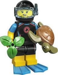 LEGO® Minifigurine 71027 Seria 20 - Marine Biologist (71027-12)