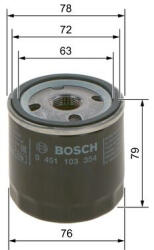 Bosch Filtru ulei BOSCH 0 451 103 354 (0 451 103 354) - autobob
