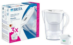 BRITA 1052791 Marella 2, 4l fehér vízszűrő kancsó + 3db Maxtra Pro szűrő