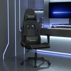 vidaXL fekete műbőr masszázs gamer-szék (345453) - vidaxl