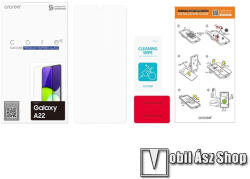 Samsung előlap védő karcálló edzett üveg - 0, 33mm vékony, 9H, Arc Edge, A képernyő sík részét védi - ÁTLÁTSZÓ - SAMSUNG Galaxy A22 4G (SM-A225F) - GP-TTA225KDATW (GP-TTA225KDATW)