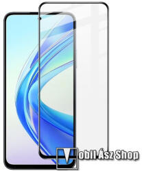 MyScreen DIAMOND GLASS EDGE előlap védő karcálló edzett üveg - FEKETE - 9H, 0.33 mm, 2.5D, A teljes felületén tapad! , a teljes kijelzőt védi - HUAWEI Honor 90 Smart / X7b / X7b 5G / Play 50 Plus / Play 8T (MD