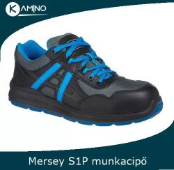 Portwest FT60 - Portwest Compositelite Mersey S1P munkavédelmi cipő fekete-kék (FT60BKB42)