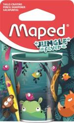 Maped Hegyező, kétlyukú, tartályos, MAPED Jungle Fever (044103) - molnarpapir