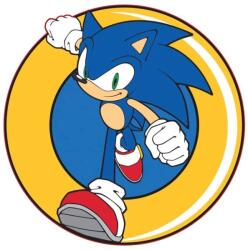 Javoli Sonic a sündisznó formapárna, díszpárna 31x31 cm (AYM072662)