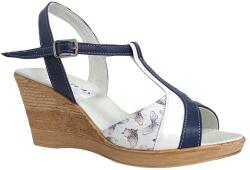 MITVAS Sandale dama din piele naturala, cu platforme de 7 cm, Albastru, MVS71BLMCOL - ciucaleti