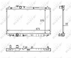 NRF hűtő, motorhűtés NRF 58537 (58537)