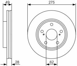Bosch Disc frana BOSCH 0 986 479 R58 (0 986 479 R58)