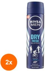 Nivea Men Dry Fresh deo spray 2x150 ml