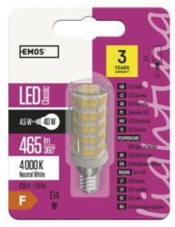 EMOS Classic LED izzó E14 4.5W 465lm természetes fehér (ZQ9141)