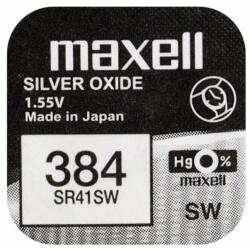 Maxell watch óra mini ezüst elem 384 SR 41 SW 1 db (4902580132101)