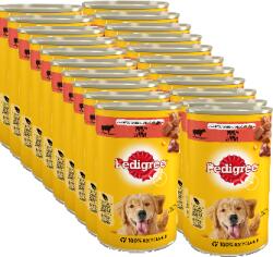 PEDIGREE Hrană umedă pentru câini adulți Carne de vită Jell-O poate 24x400g