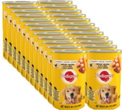 PEDIGREE Hrană umedă pentru câini adulți cu pui și legume în jeleu 24x400g