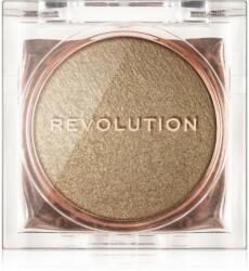 Makeup Revolution Beam Bright kompakt púderes élénkítő arcra árnyalat Golden Gal 2, 45 g
