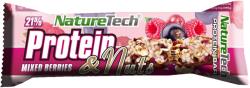 Nature Tech Baton energizant cu fructe de padure si nuci Protein & Nuts, 45g, Nature Tech